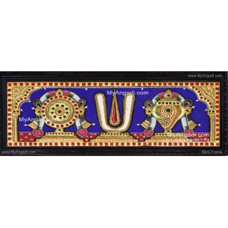 Sangu Chakram Namam Tanjore Painting
