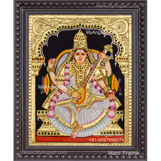 Saraswathi Tanjore Painting