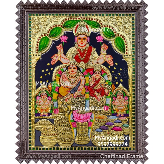 Kuber Lakshmi Tanjore Painting