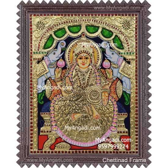 Gajalakshmi Tanjore Painting Gajalakshmi Tanjore Painting