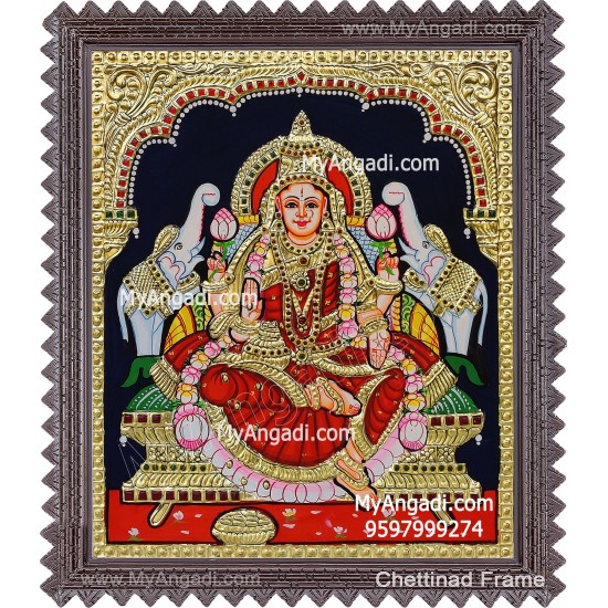 Gajalakshmi Tanjore Painting Gajalakshmi Tanjore Painting