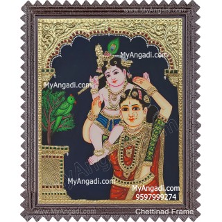 Yasodha Krishna Tanjore Painting Yasodha Krishna Tanjore Painting