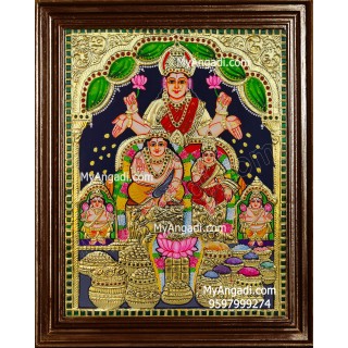 Kuber Lakshmi Tanjore Painting