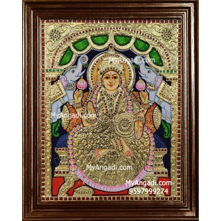 Gajalakshmi Tanjore Painting
