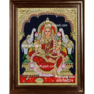 Gajalakshmi Tanjore Painting