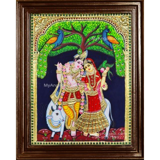 Radha Krishna Tanjore Paintings