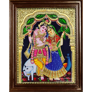 Radha Krishna Tanjore Paintings
