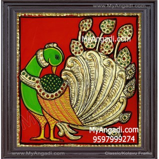 Peacock Tanjore Painting
