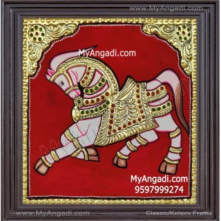 Horse Tanjore Painting