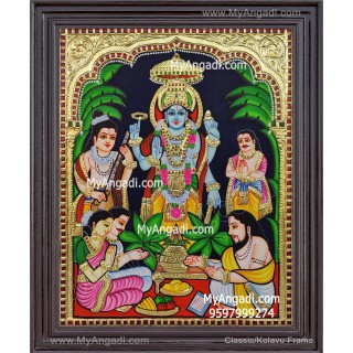 Sathya Narayana Swami Tanjore Painting