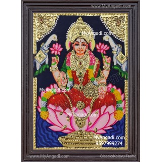 Gajalakshmi Tanjore Painting
