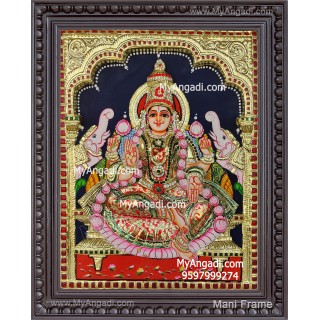 Gaja Lakshmi 3d Embossed Tanjore Painting