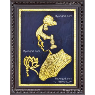 Contemporary Lady Tanjore Painting