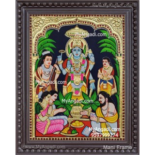 Sathya Narayana Swami Tanjore Painting