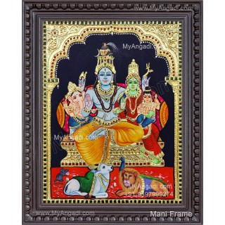 Shiva Family Tanjore Painting