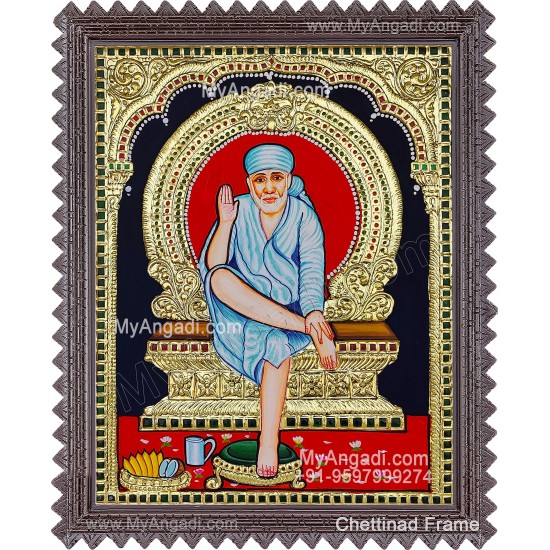 Sai Baba Tanjore Painting Sai Baba Tanjore Painting