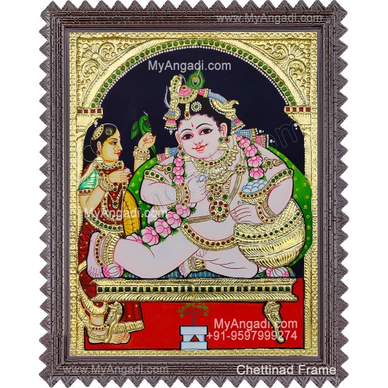 Krishna Tanjore Painting Krishna Tanjore Painting