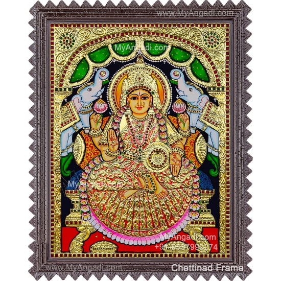 Gajalakshmi Tanjore Painting Gajalakshmi Tanjore Painting