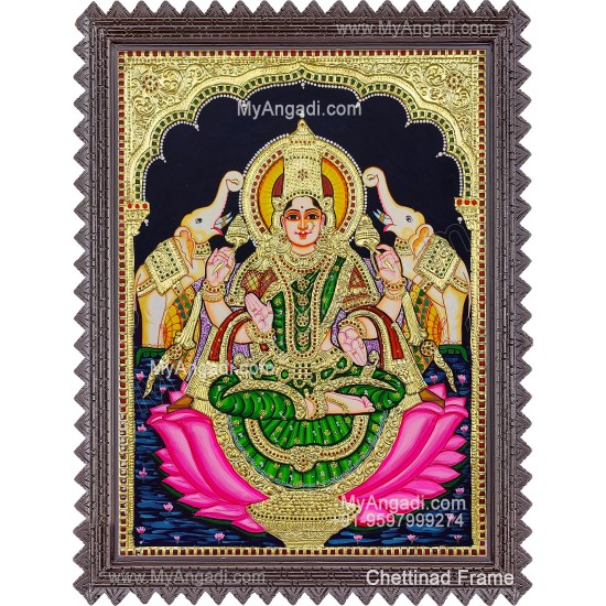 Gajalakshmi Tanjore Painting Gajalakshmi Tanjore Painting