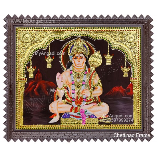 Hanuman Tanjore Painting Hanuman Tanjore Painting