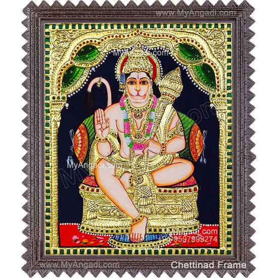 Hanuman Tanjore Painting Hanuman Tanjore Painting
