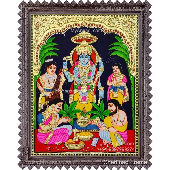Sathya Narayanan Tanjore Painting Sathya Narayanan Tanjore Painting