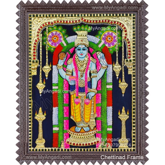 Guruvayoorappan Tanjore Painting