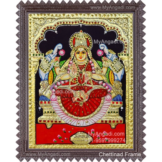 Gajalakshmi Tanjore Painting