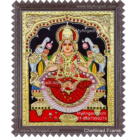 Gajalakshmi Tanjore Painting
