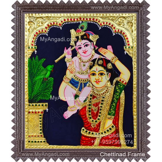 Yasoda Krishna Tanjore Painting Yasoda Krishna Tanjore Painting