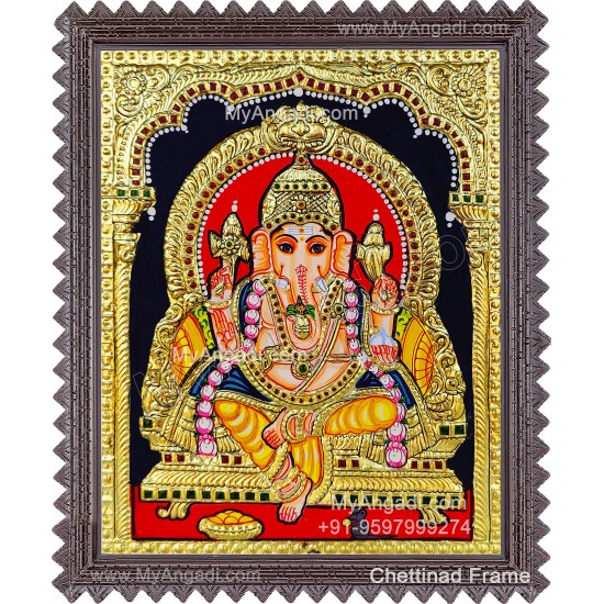 Ganesha Tanjore Painting, Ganesha Tanjore Painting Ganesha Tanjore Painting, Ganesha Tanjore Painting