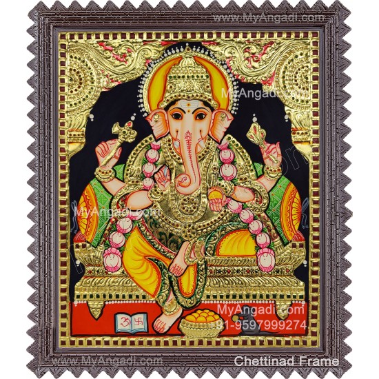 Lakshmi Small Tanjore Painting Lakshmi Small Tanjore Painting