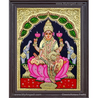 Gajalakshmi Tanjore Painting