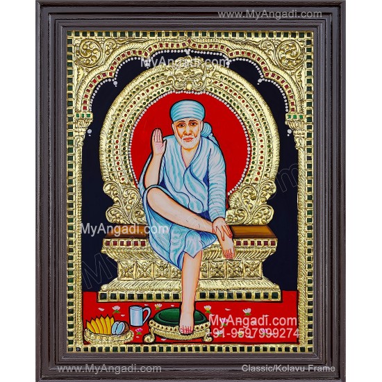 Sai Baba Tanjore Painting Sai Baba Tanjore Painting