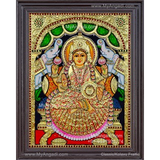 Gajalakshmi Tanjore Painting