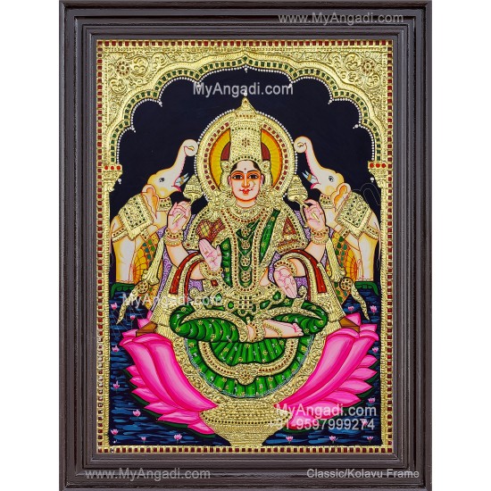 Gajalakshmi Tanjore Painting Gajalakshmi Tanjore Painting