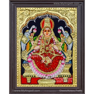 Gajalakshmi Tanjore Painting
