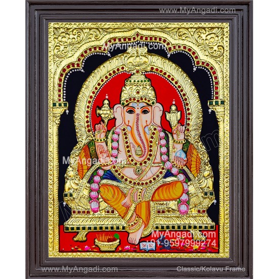 Ganesha Tanjore Painting Ganesha Tanjore Painting
