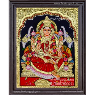 Gajalakshmi Tanjore Painting