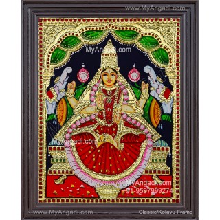 Gajalakshmi Tanjore Painting