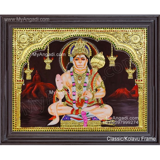 Hanuman Tanjore Painting Hanuman Tanjore Painting