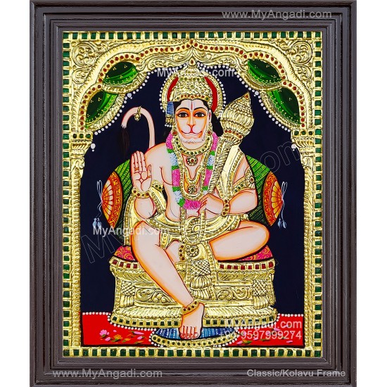 Hanuman Tanjore Painting Hanuman Tanjore Painting