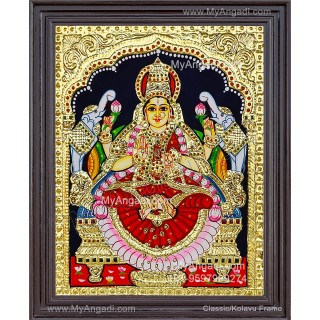 Gajalakshmi Tanjore Painting