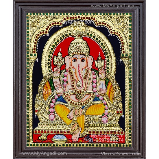 Ganesha Tanjore Painting Ganesha Tanjore Painting