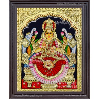 Gajalakshmi Tanjore Painting