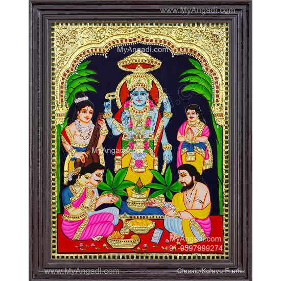 Sathya Narayanan Tanjore Painting Sathya Narayanan Tanjore Painting
