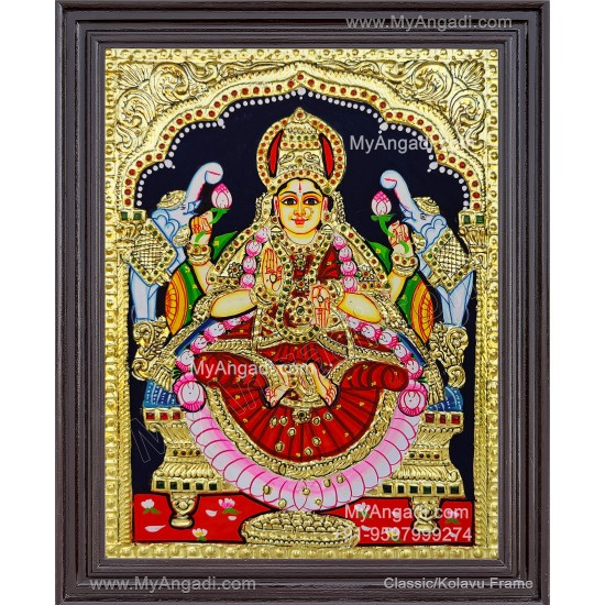 Gajalakshmi Tanjore Painting