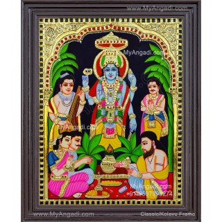 Sathya Narayana Swami Tanjore Painting
