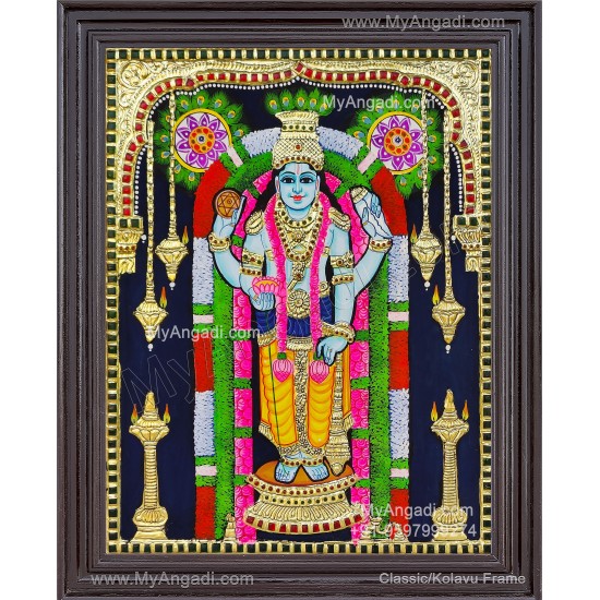 Guruvayoorappan Tanjore Painting