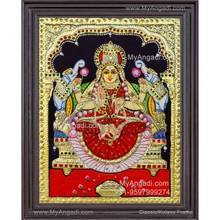 Gajalakshmi Tanjore Painting
